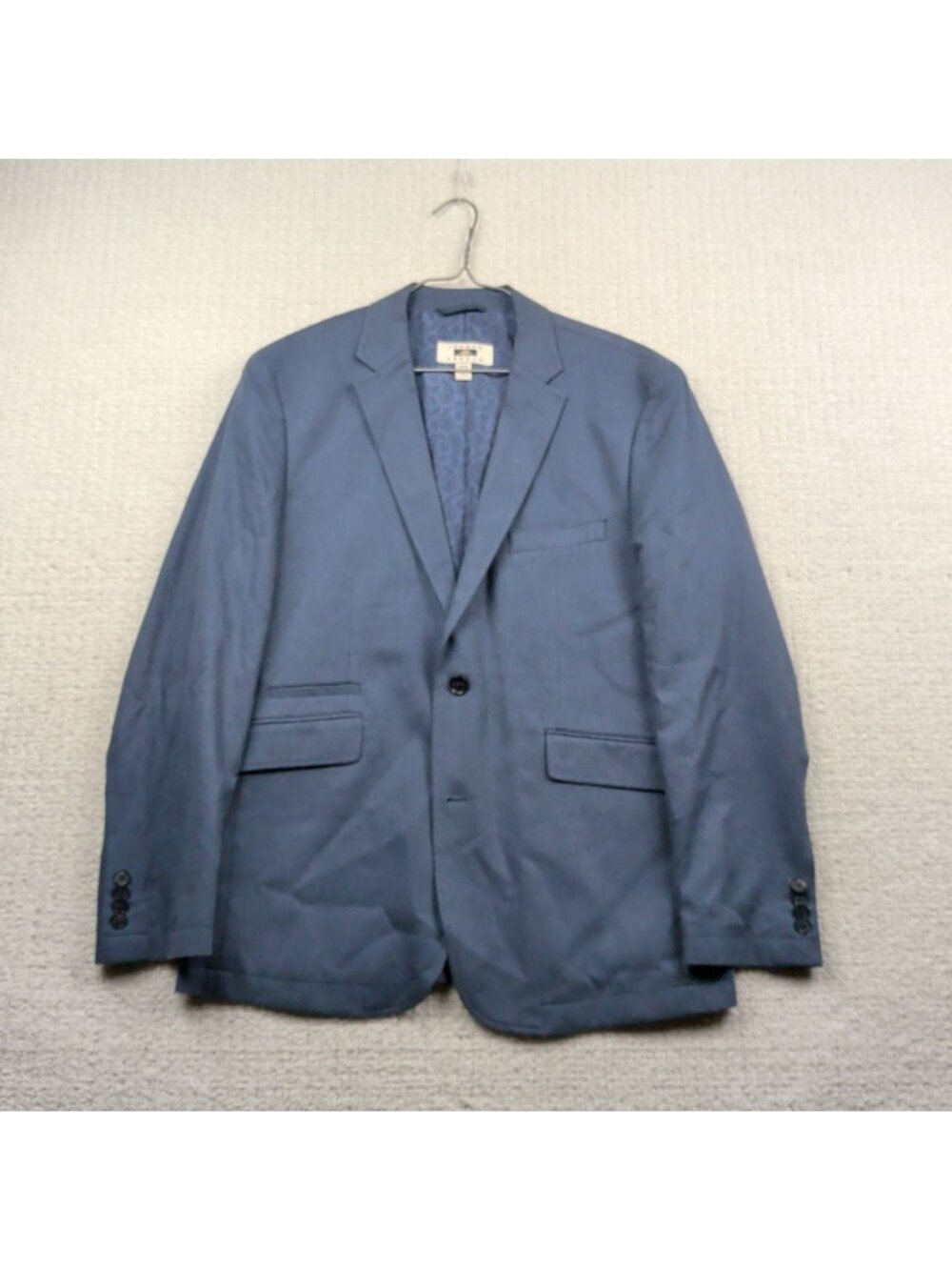 Joseph Abboud Blazer Men Sz M Dark Blue Sport Coat Suit Jacket Preppy Paisley
